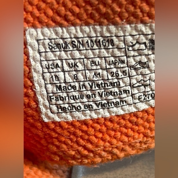 Sanuk Yoga Gora Gora Slide Orange Sandals  Size 10 - Picture 7 of 8